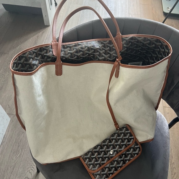 Goyard St Louis GM in Black, brown & white - Picture 5 of 7